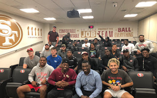 San Francisco 49ers team session