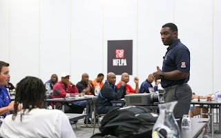 Freddie Scott leading NFLPA workshop