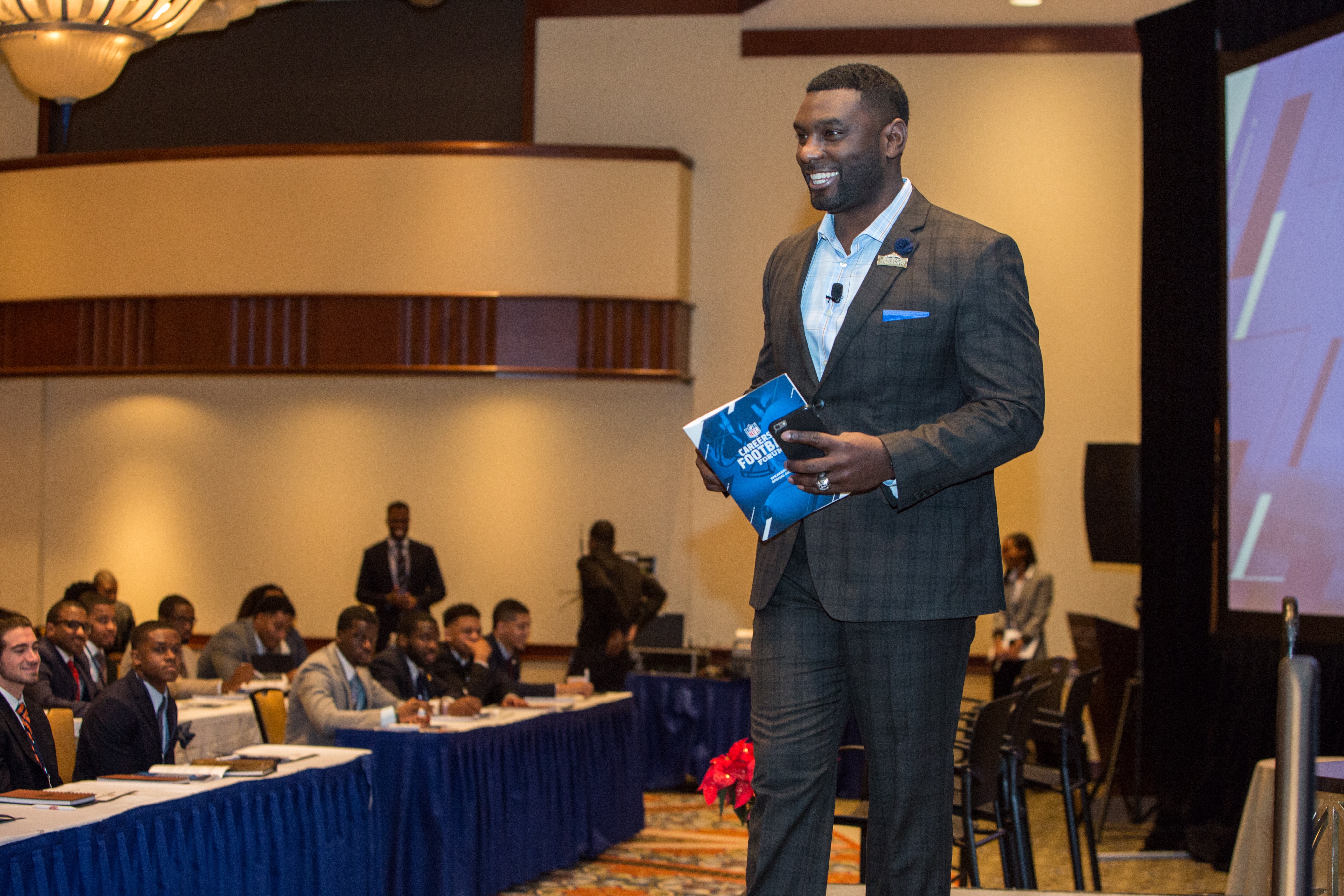 NFL HBCU Career Forum Atlanta — Freddie as emcee